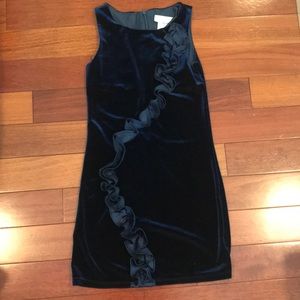 Navy Blue velvet dress